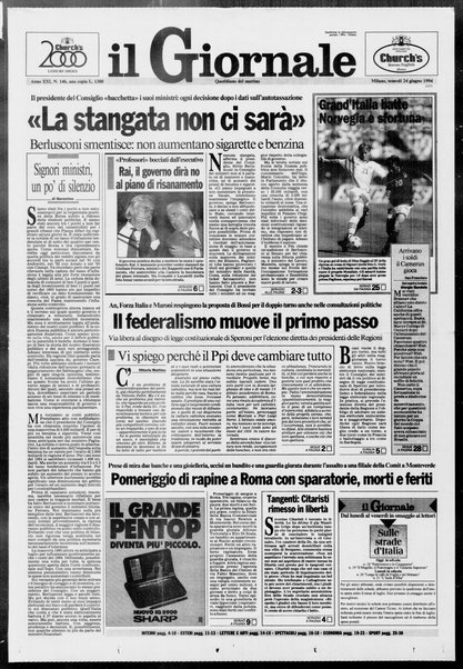 Il giornale : quotidiano del mattino